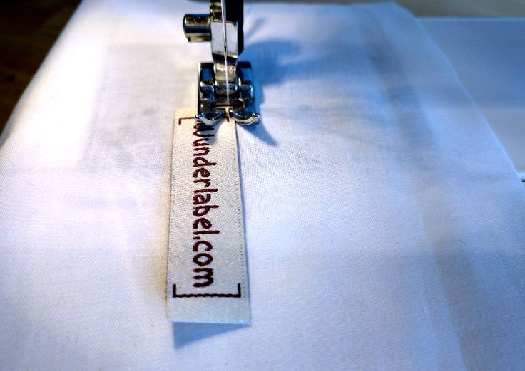how to attach a woven label